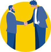 Medicare Insurance Agents Shaking Hands