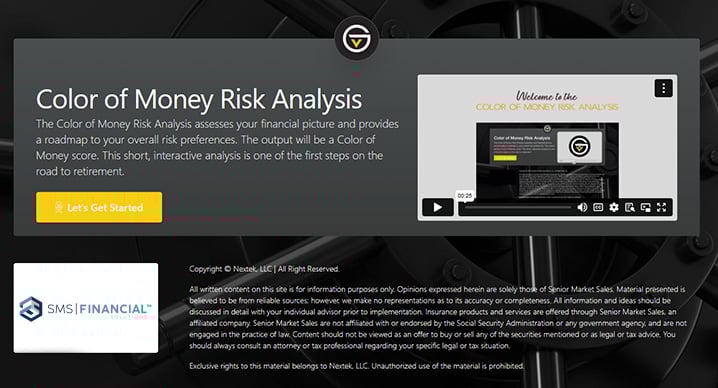 Color of Money Risk Analysis from Nextek