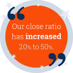 An agent shares his close ratio had increased from 20% to 50% thanks to Senior Market Sales.
